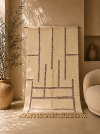 Beni Ouarain Rug — Ivory Lines