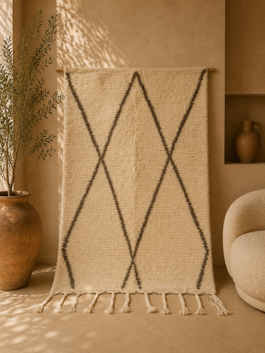 Beni Ouarain Rug — Classic Diamond