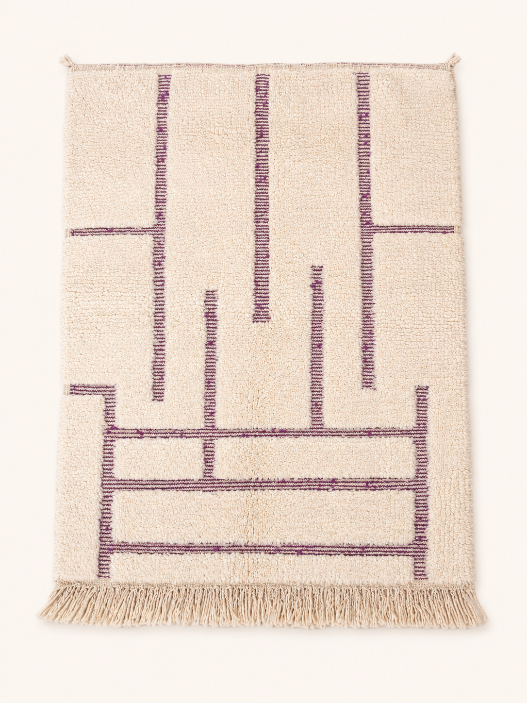Beni Ouarain Rug — Ivory Lines