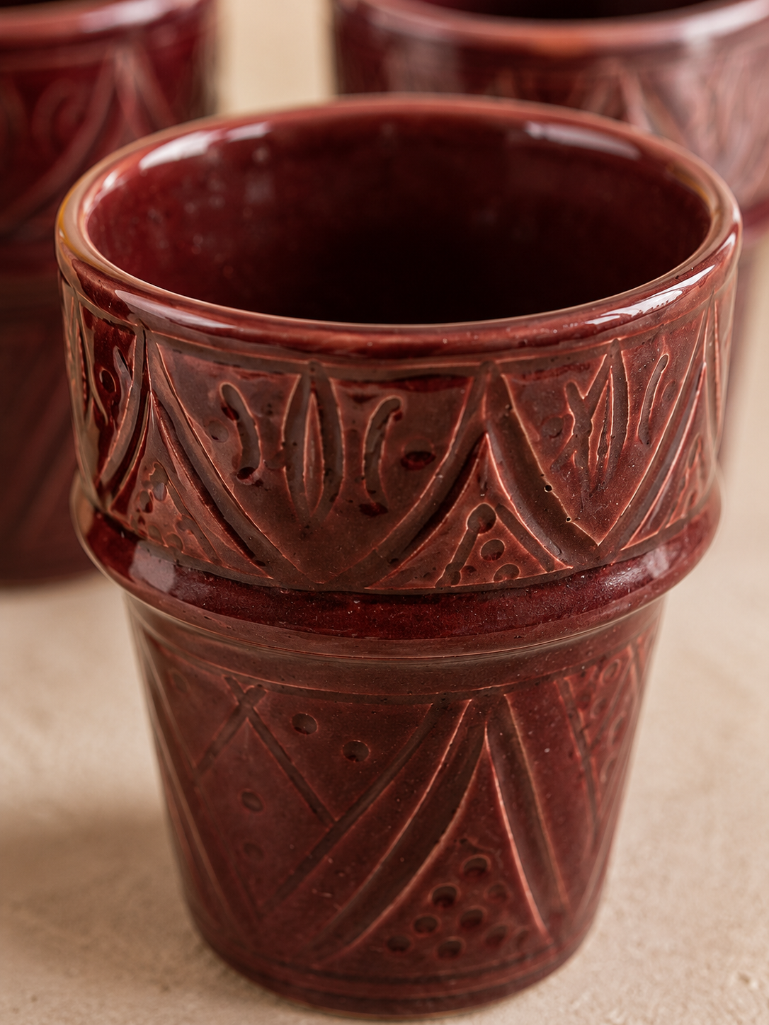 Heritage Cups – Set of 4 – Burgundy