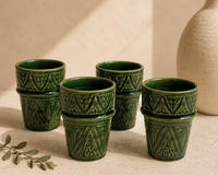 Heritage Cups – Set of 4 – Forest Green