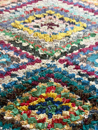 Boucherouite Rug — Mosaic Diamond