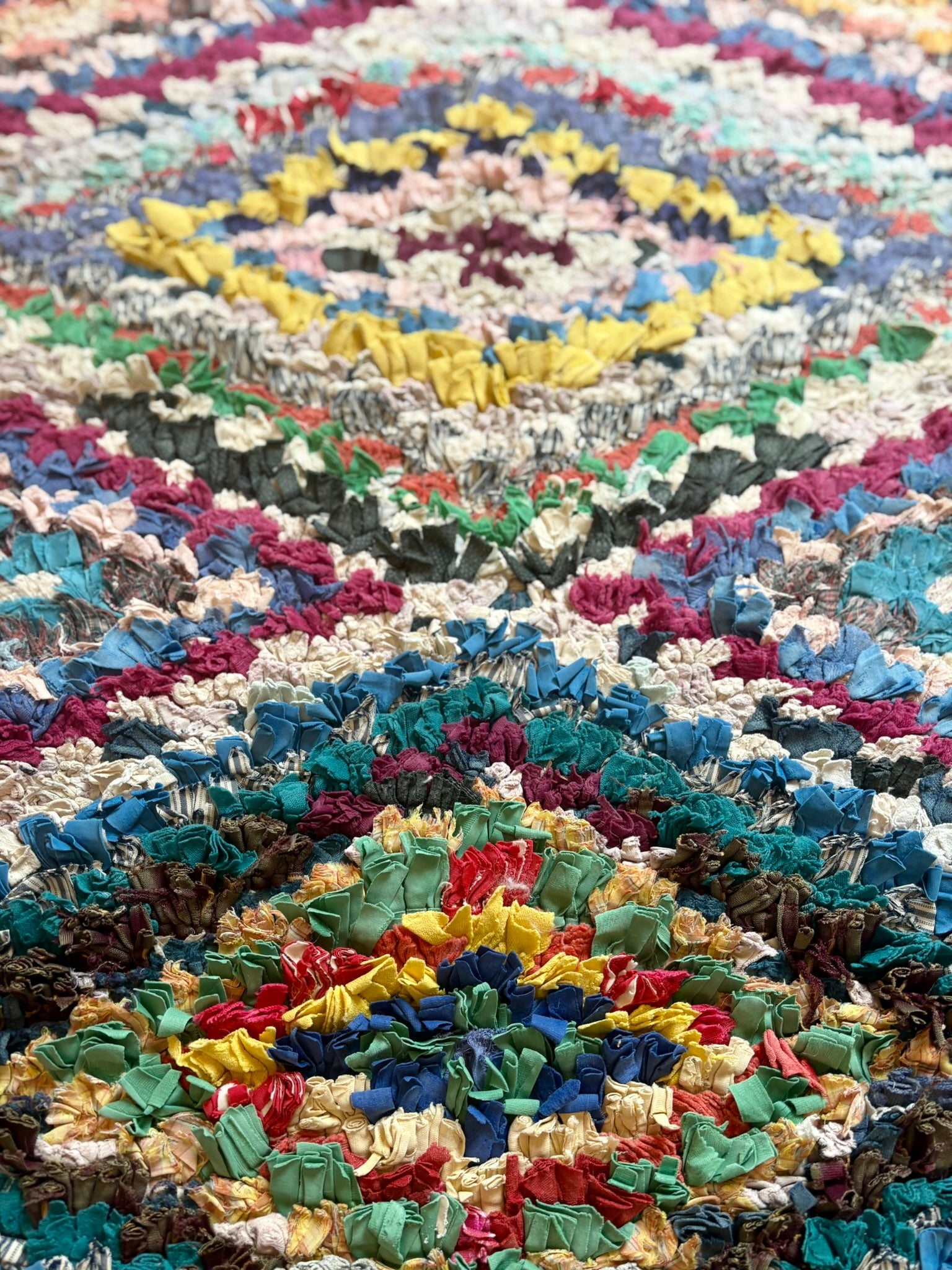 Boucherouite Rug — Mosaic Diamond