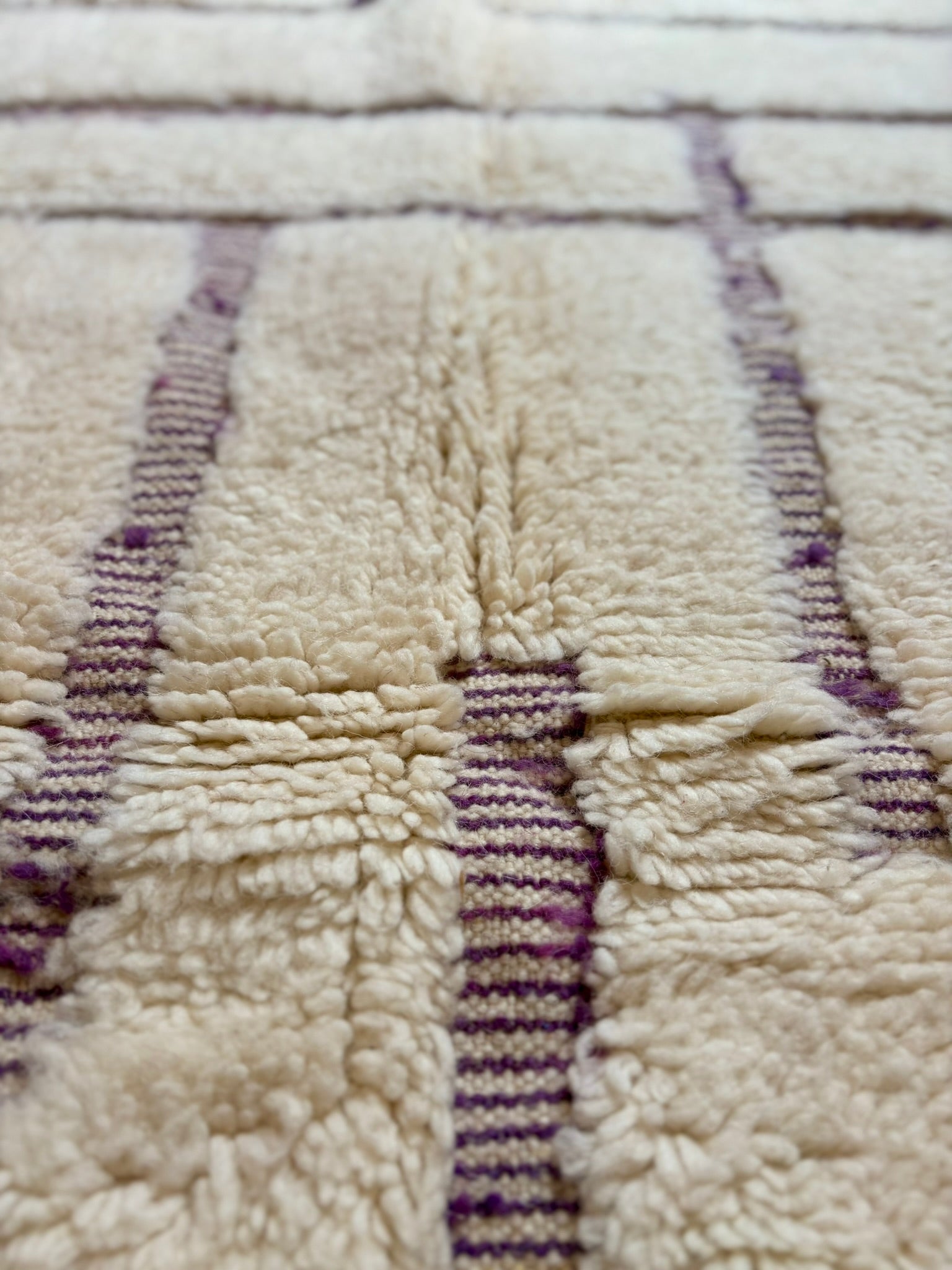 Beni Ouarain Rug — Ivory Lines